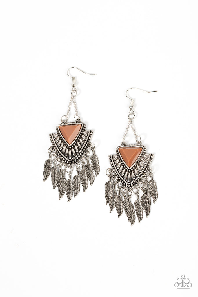 Shady Oasis - Brown Paparazzi Earring - The Sassy Sparkle