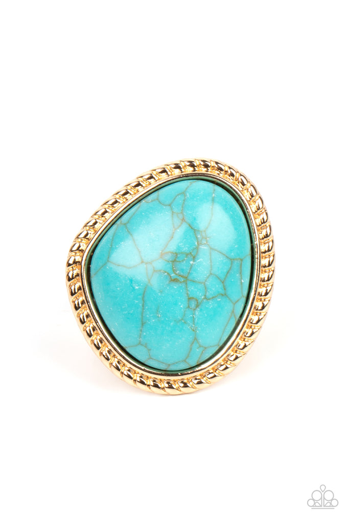 Take the High RODEO - Gold Stone Ring-Paparazzi