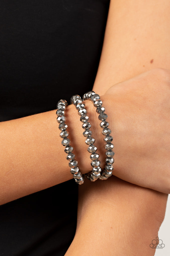 Supernova Sultry - Silver Bracelet-Paparazzi