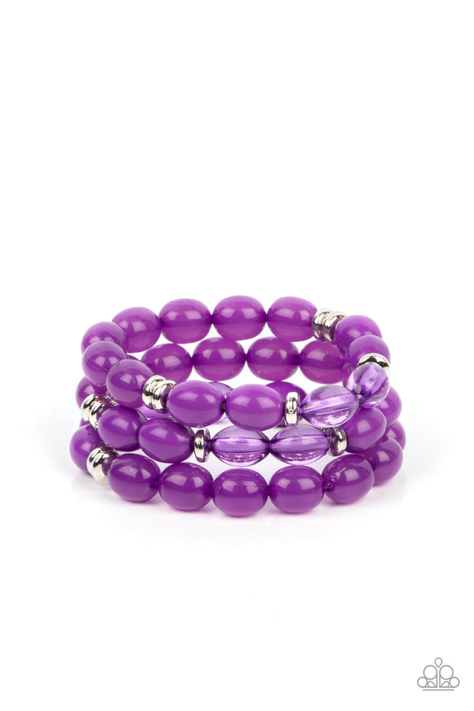 Coastal Coastin’ - Purple Bracelet-Paparazzi