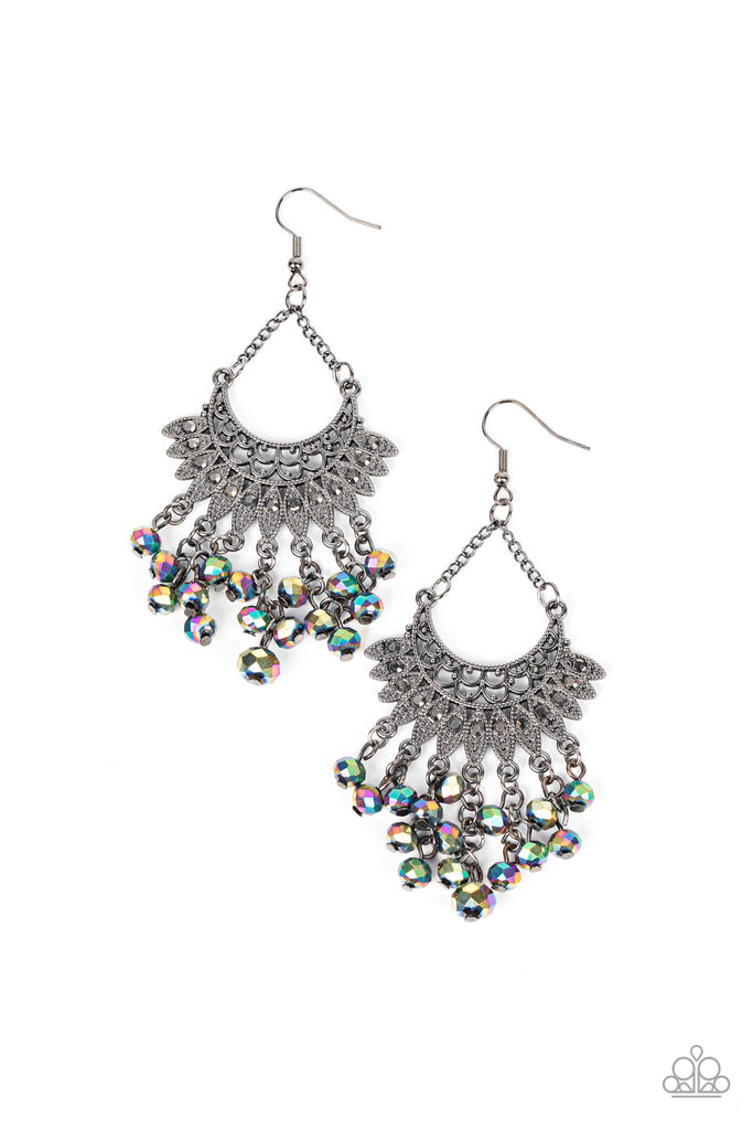 Chromatic Cascade - Multi Earring-Paparazzi - The Sassy Sparkle