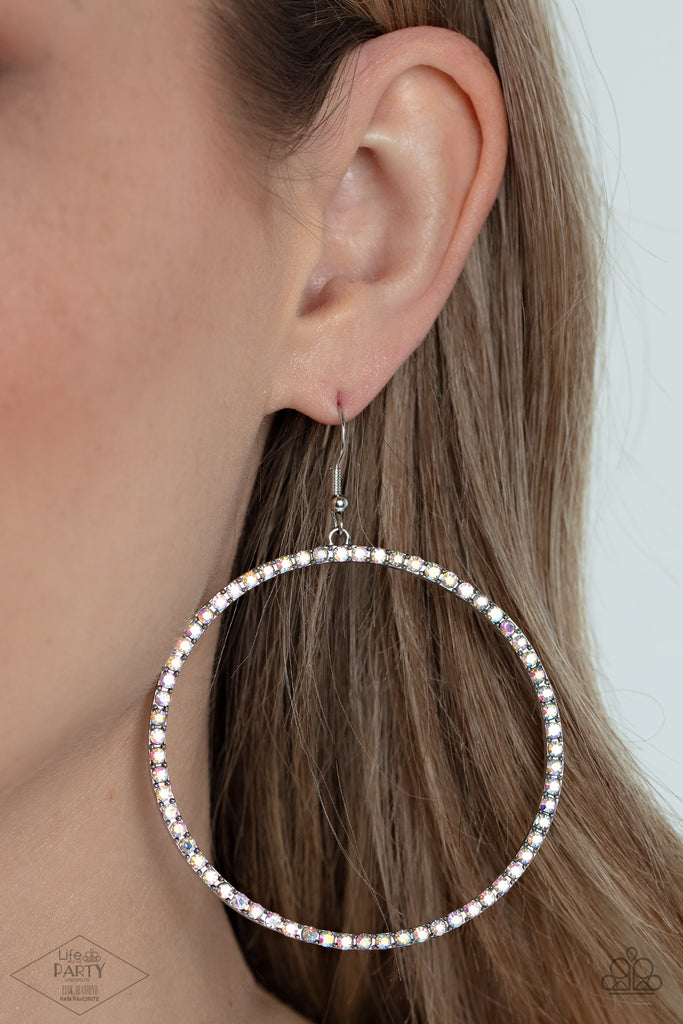 Wide Curves Ahead - Multi Paparazzi Earring - The Sassy Sparkle
