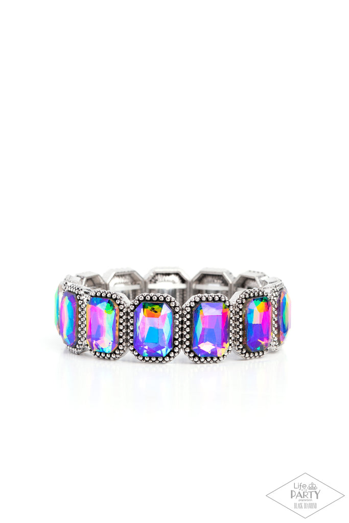 Studded Smolder - Multi Oil Spill Bracelet-Paparazzi - The Sassy Sparkle