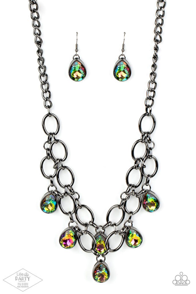 Show-Stopping Shimmer - Multi Paparazzi Necklace - The Sassy Sparkle