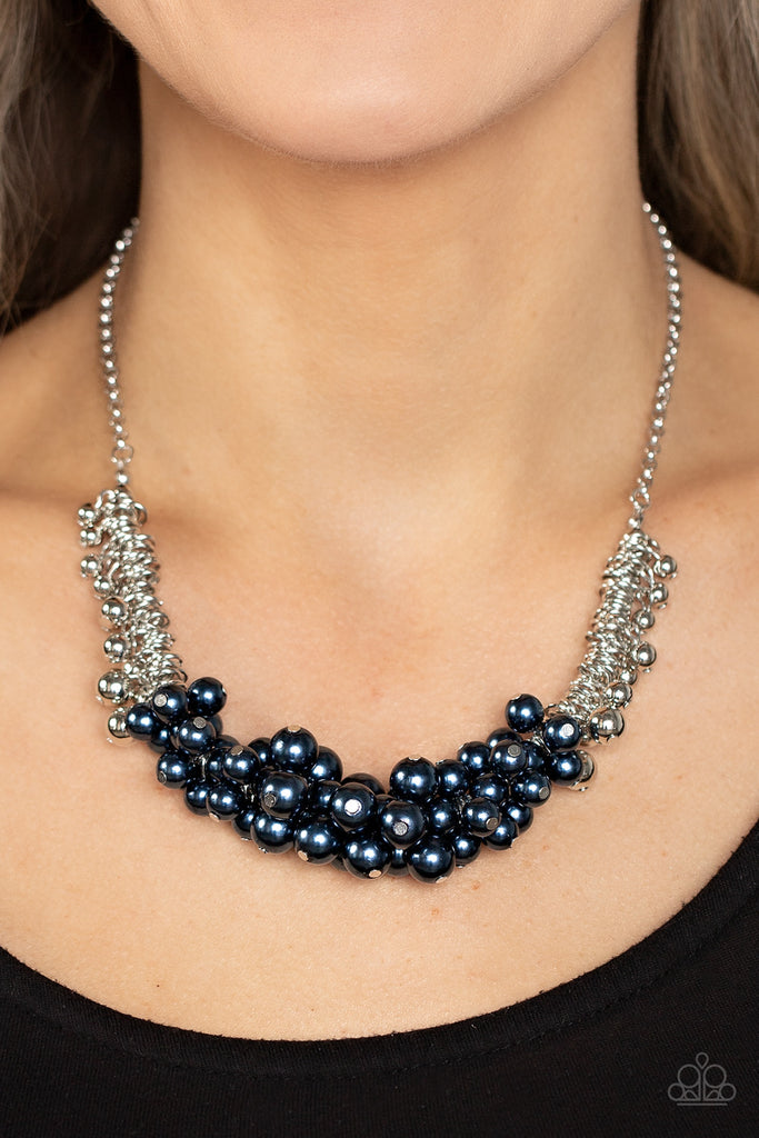 Bonus Points - Blue Pearl Necklace-Paparazzi