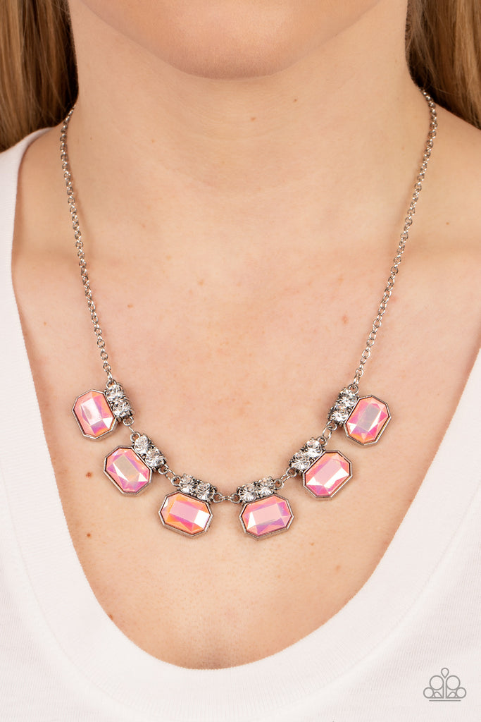 Interstellar Inspiration - Pink Necklace-Paparazzi