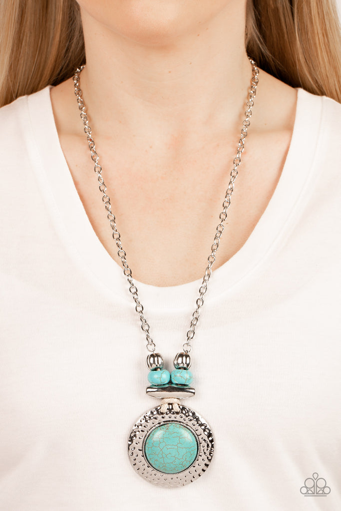 Archipelago Artisan - Blue Stone Necklace-Paparazzi