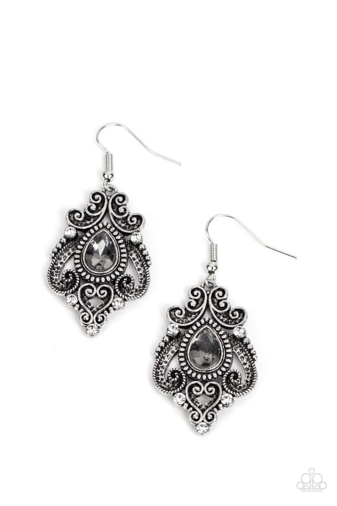 Palace Perfection - Silver Earring-Paparazzi