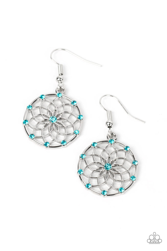 Springtime Salutations - Blue Paparazzi Earring - The Sassy Sparkle