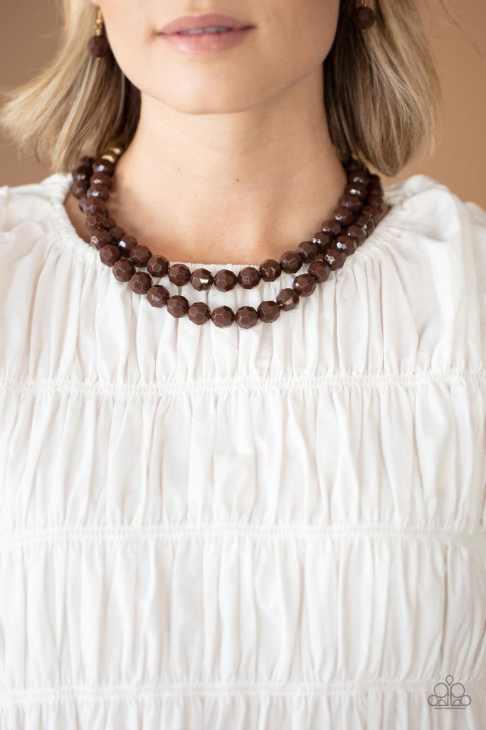 Greco Getaway - Brown Paparazzi Necklace - The Sassy Sparkle