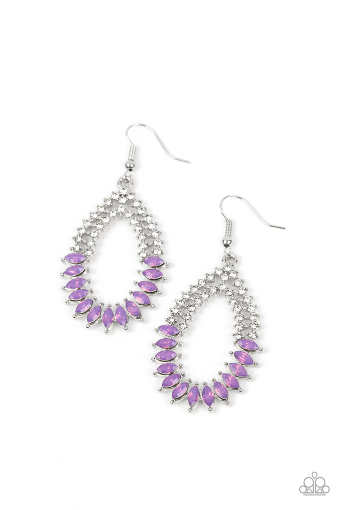 Lucid Luster - Purple Earring-Paparazzi