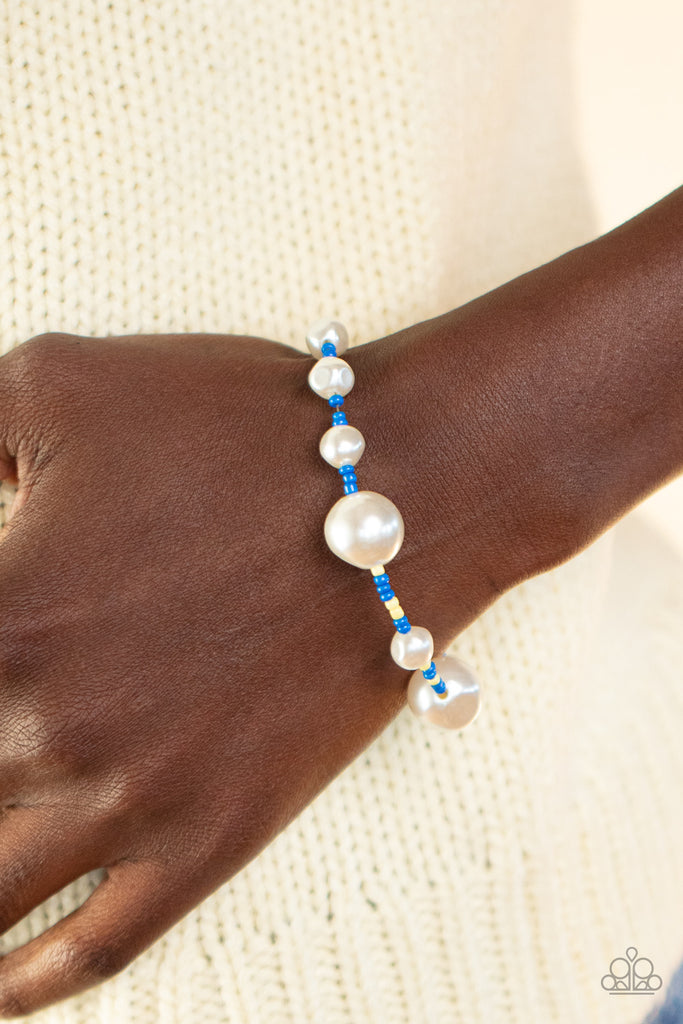 Contemporary Coastline - Blue Bracelet-Paparazzi