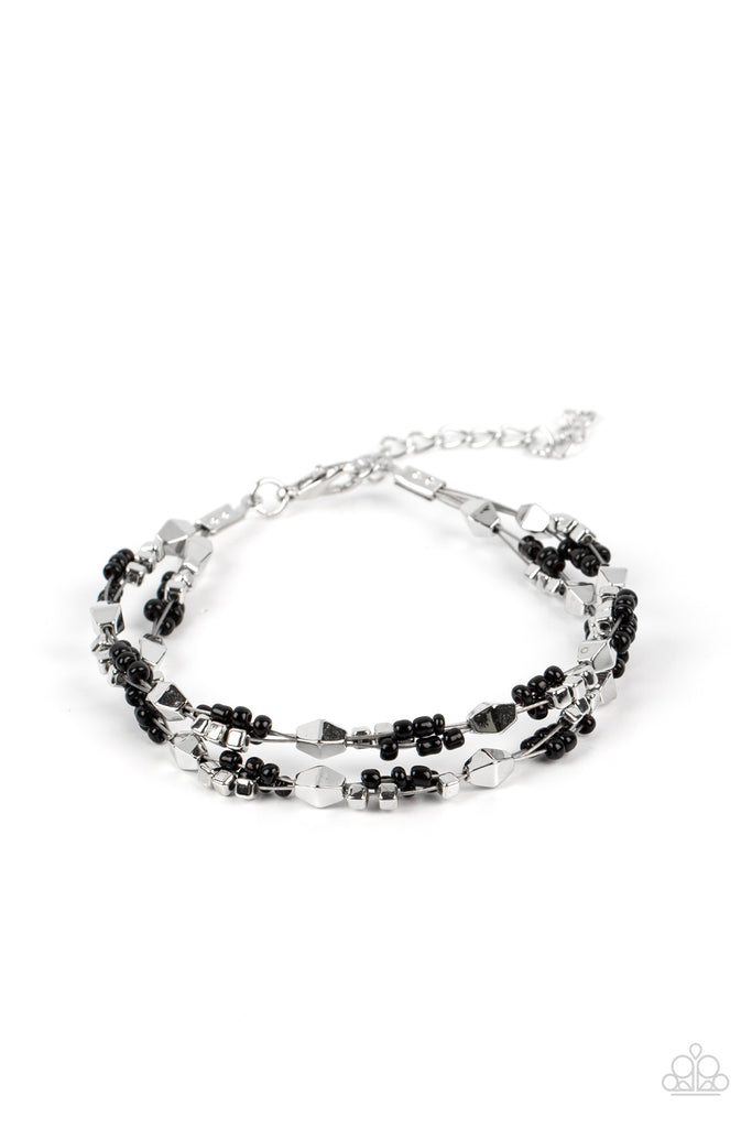 Elite Explorer - Black Seed Bead Bracelet-Paparazzi