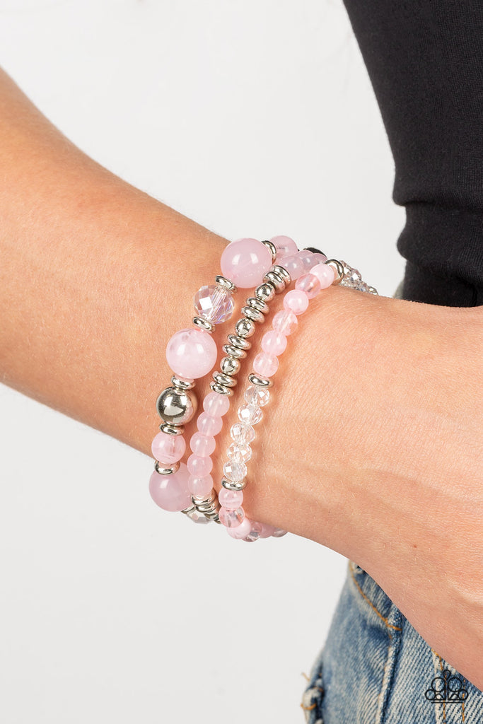 Shoreside Stroll - Pink Bracelet-Paparazzi