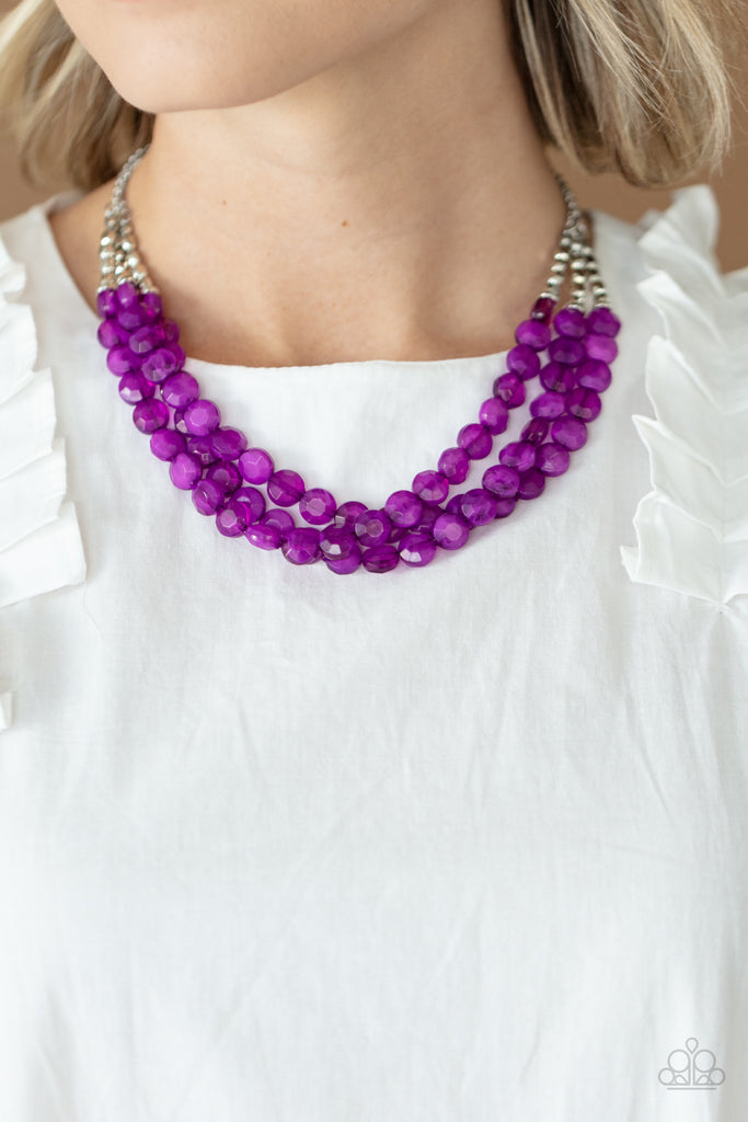 Pacific Picnic - Purple Paparazzi Necklace - The Sassy Sparkle