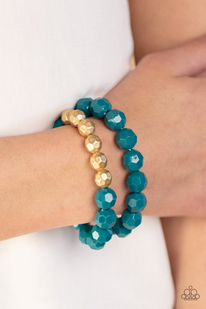 Grecian Glamour - Blue Paparazzi Bracelet - The Sassy Sparkle