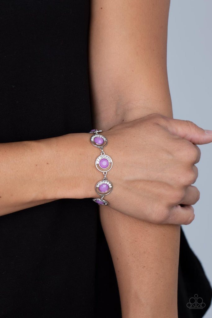 Twinkling Trajectory - Purple Bracelet-Paparazzi