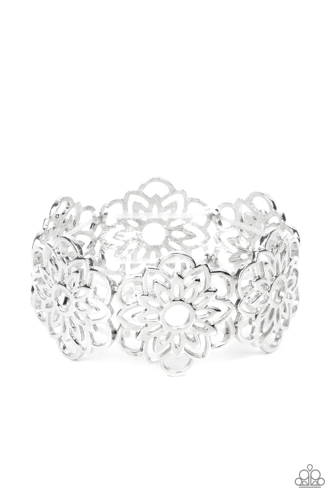 Baroque Bouquet - Silver Paparazzi Bracelet - The Sassy Sparkle