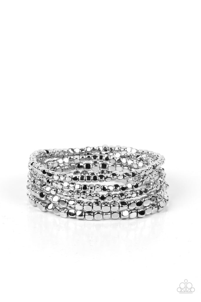 PRE ORDER Right on CUBE - Silver Paparazzi Bracelet - The Sassy Sparkle