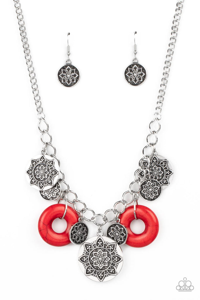 Western Zen - Red Paparazzi Necklace - The Sassy Sparkle