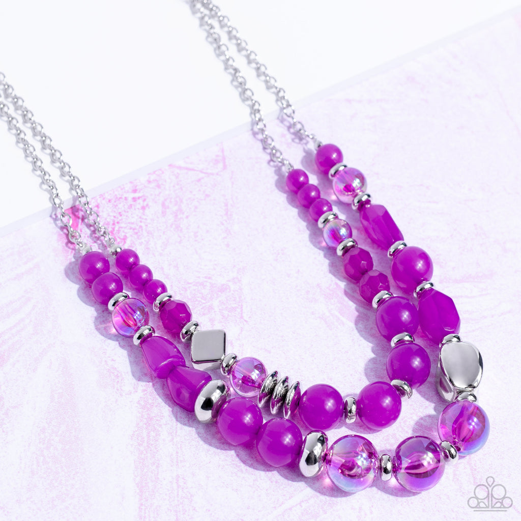 Mere Magic - Purple Paparazzi Necklace - The Sassy Sparkle