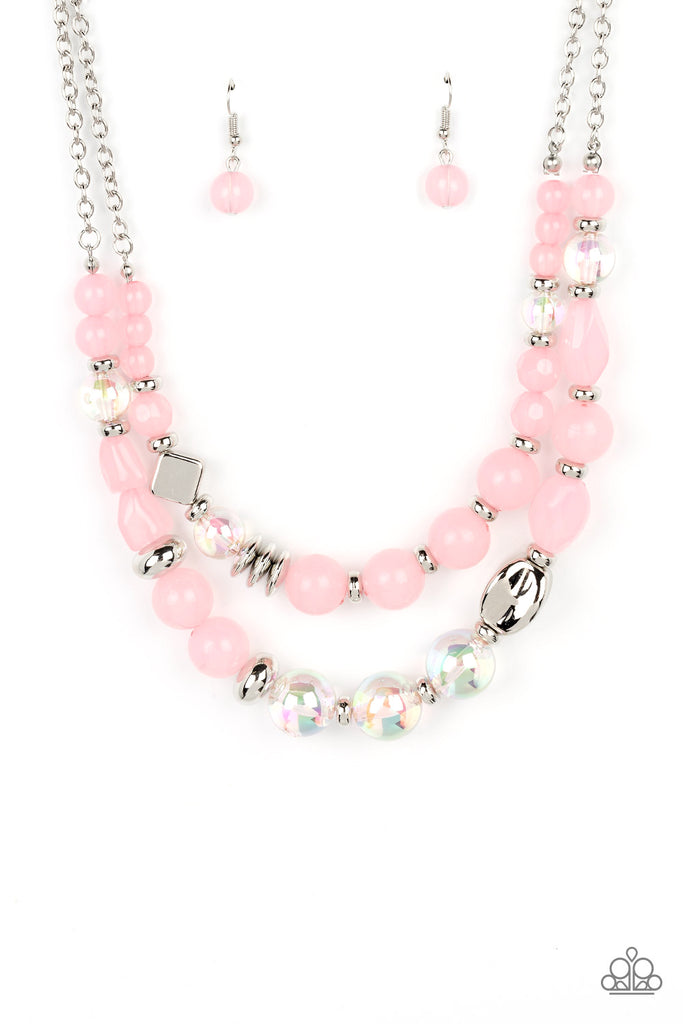 Mere Magic - Pink Necklace-Paparazzi