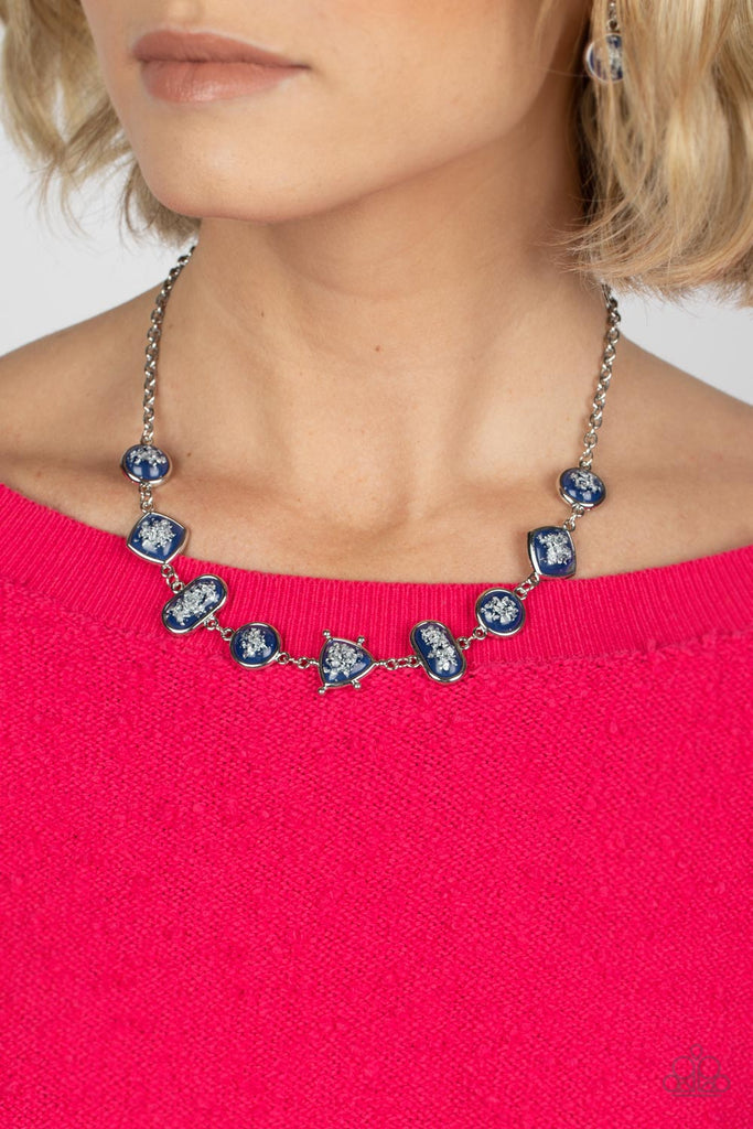 Fleek and Flecked - Blue Paparazzi Necklace - The Sassy Sparkle
