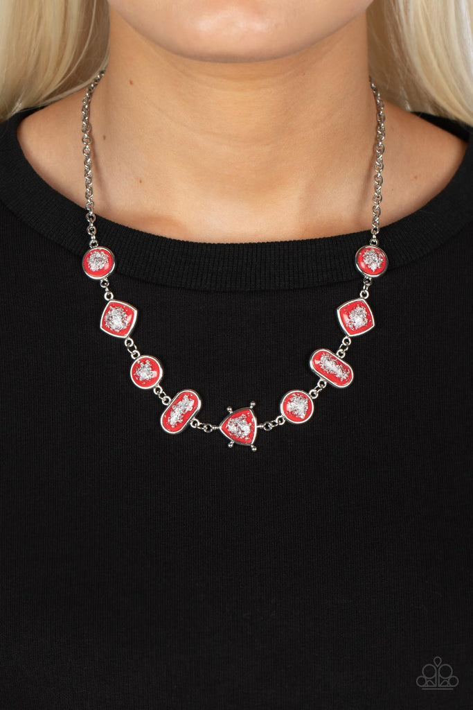 Fleek and Flecked - Red Paparazzi Necklace