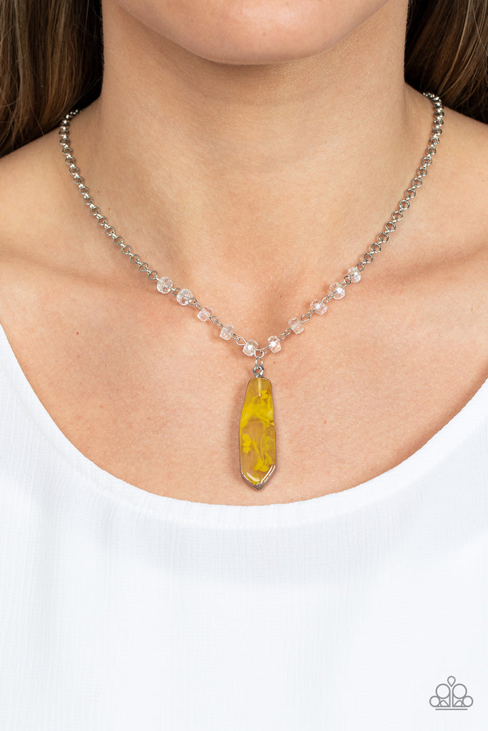 Magical Remedy - Yellow Necklace-Paparazzi