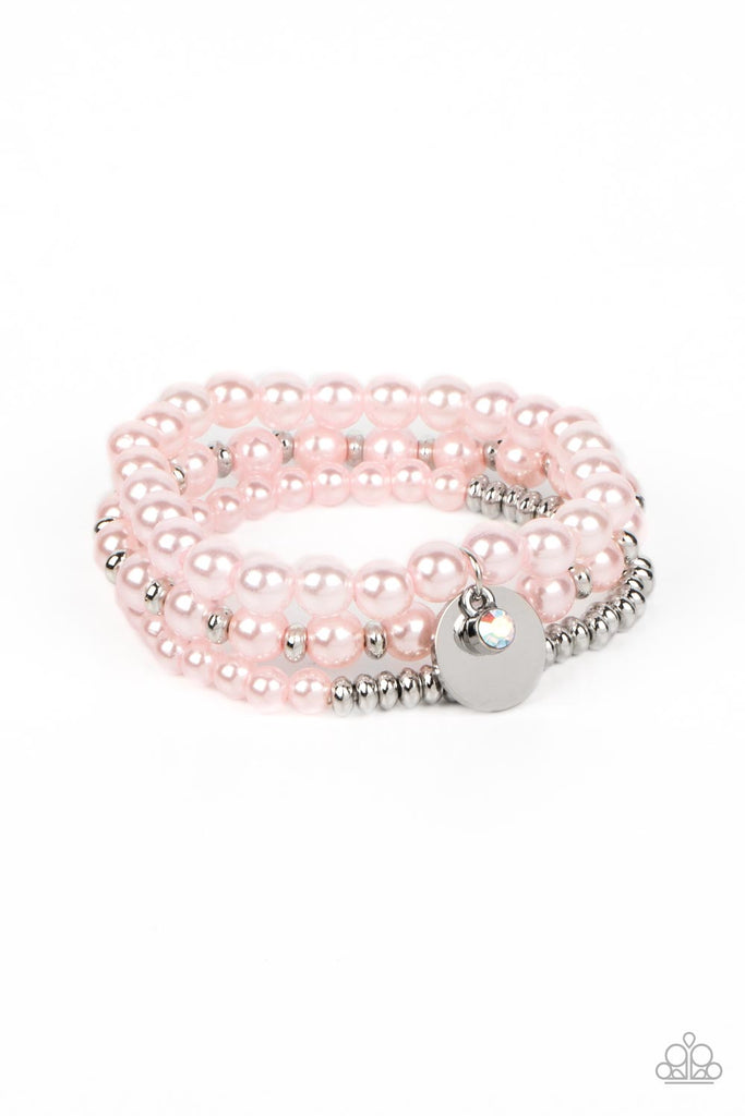 Pearly Professional - Pink Pearl Bracelet-Paparazzi