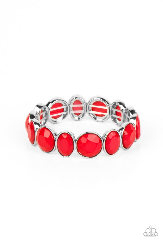 Whimsical Glow - Red Bracelet-Paparazzi - The Sassy Sparkle