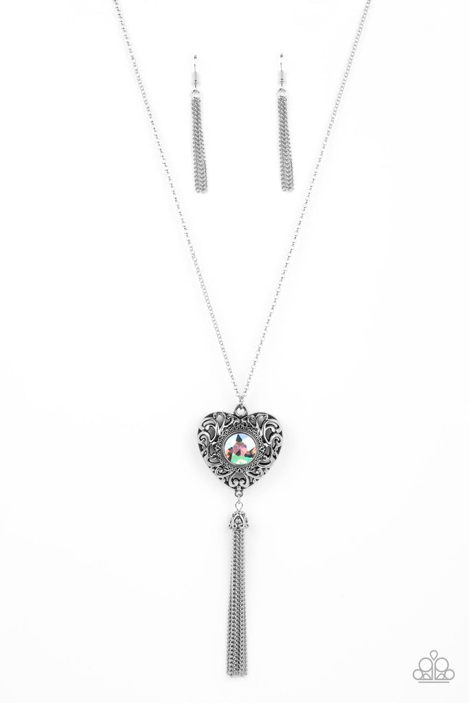 Prismatic Passion - Green Paparazzi NEcklace - The Sassy Sparkle