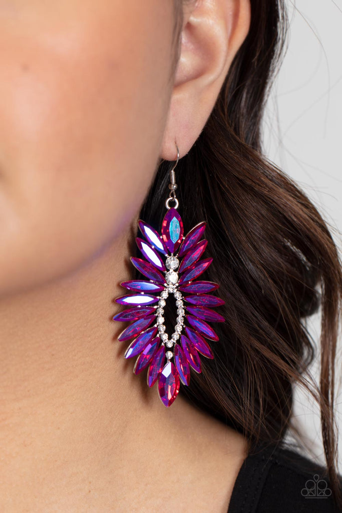 Turn up the Luxe - Pink Paparazzi Earring - The Sassy Sparkle