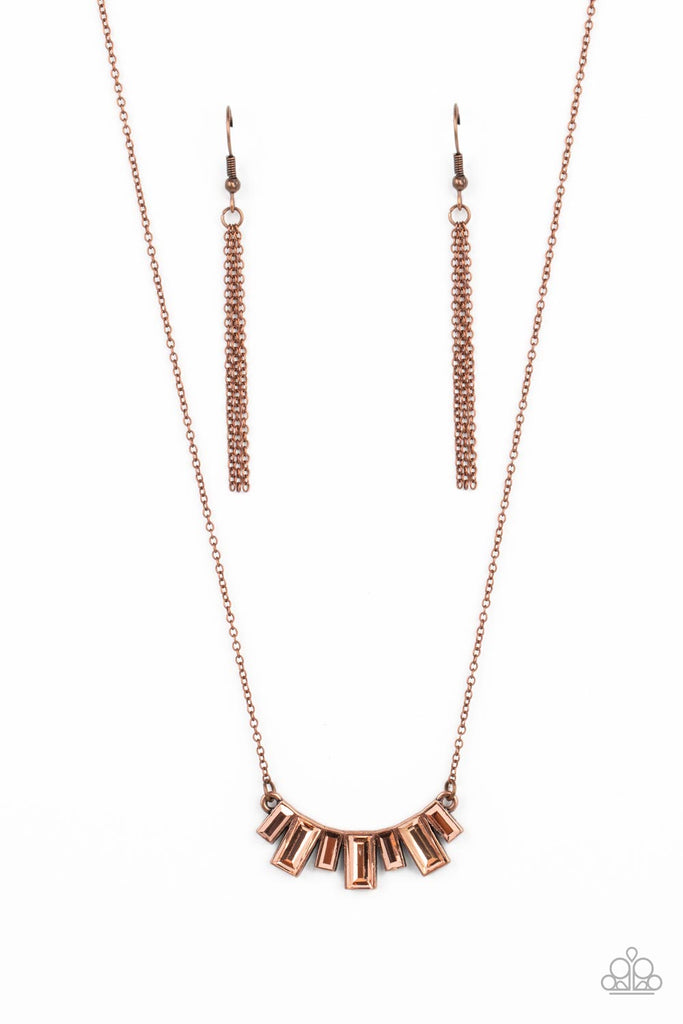 Hype Girl Glamour - Copper Paparazzi Necklace - The Sassy Sparkle