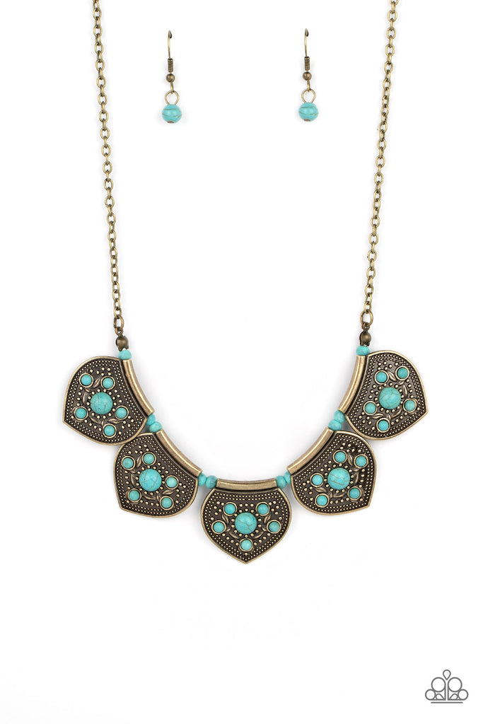 Badlands Basin - Brass Paparazzi Necklace - The Sassy Sparkle