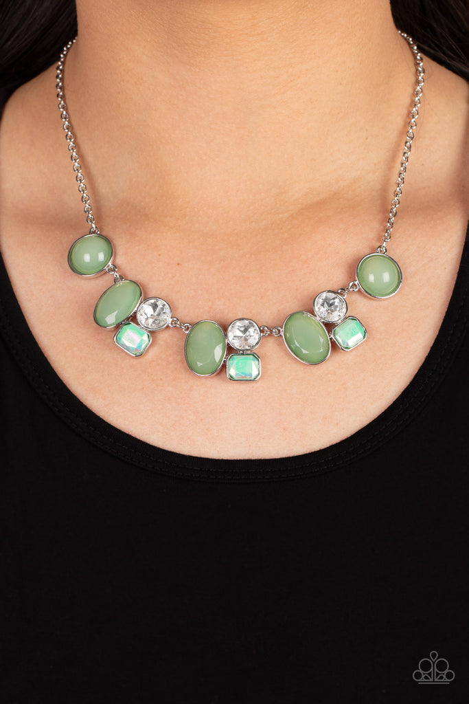 Fantasy World - Green Necklace-Paparazzi