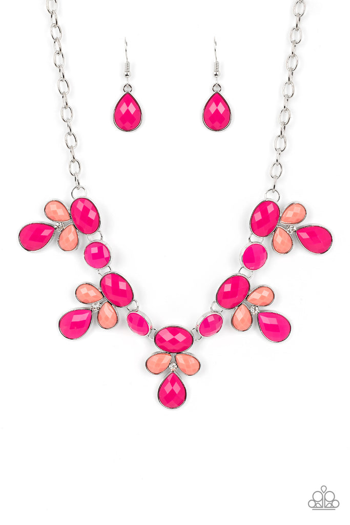 Midsummer Meadow - Pink Necklace-Paparazzi