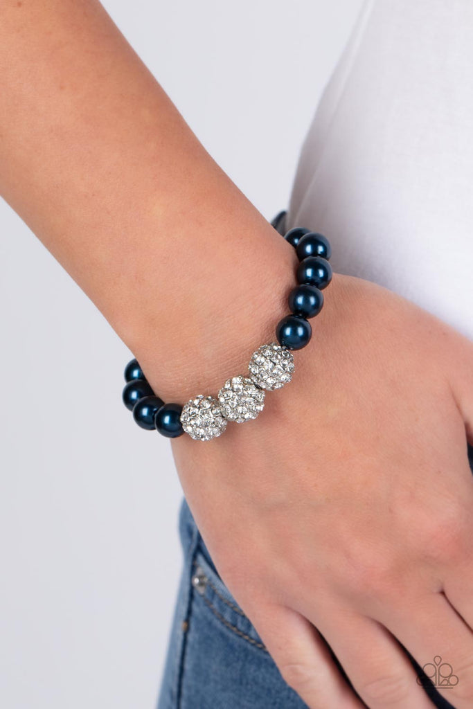 Breathtaking Ball - Blue Bracelet-Paparazzi