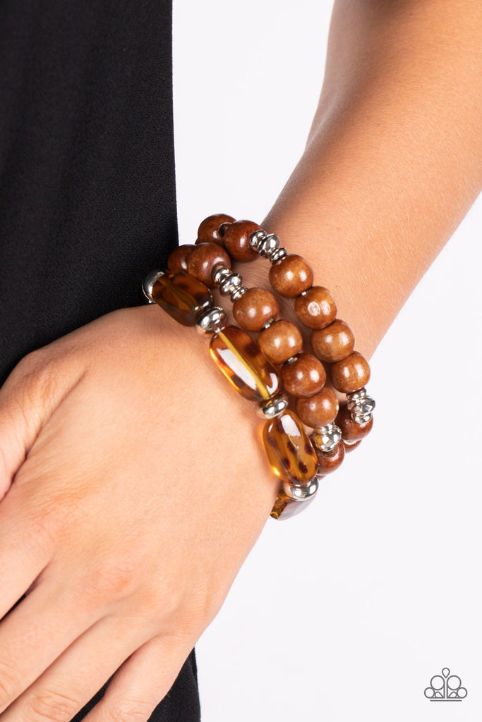 WILD-Mannered - Brown Paparazzi Bracelet - The Sassy Sparkle