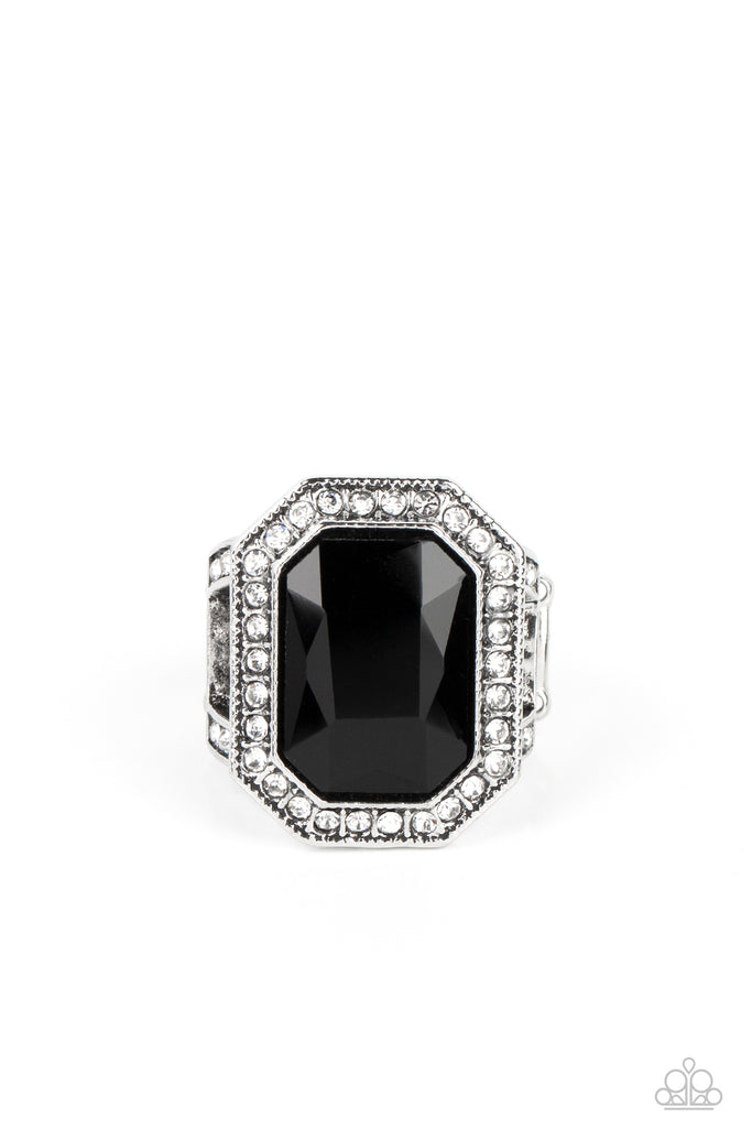 A Royal Welcome - Black Paparazzi Ring - The Sassy Sparkle