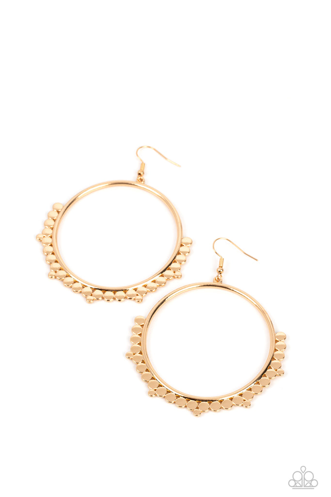 PRE ORDER Ultra Untamable - Gold Paparazzi Earring - The Sassy Sparkle