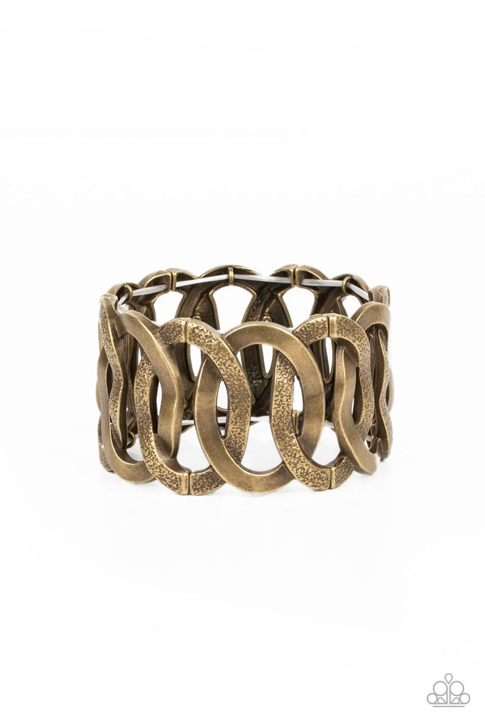 Industrial Indulgence - Brass Bracelet-Paparazzi