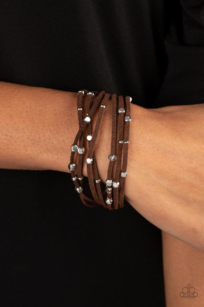 Clustered Constellations - Brown Bracelet-Paparazzi