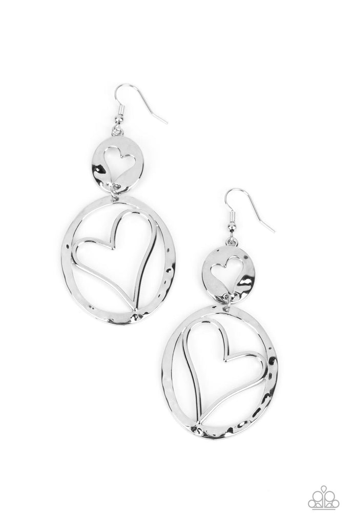 Enchanting Echo - Silver Paparazzi Earring - The Sassy Sparkle