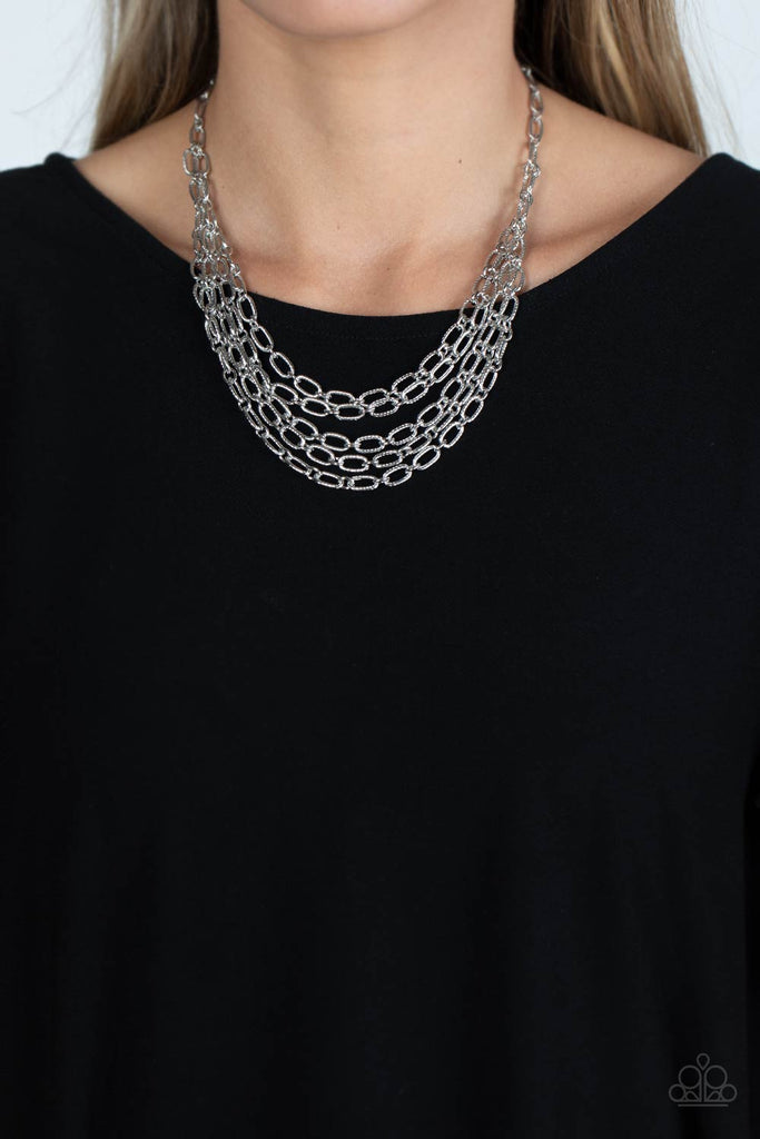 House of CHAIN - Silver Necklace-Paparazzi