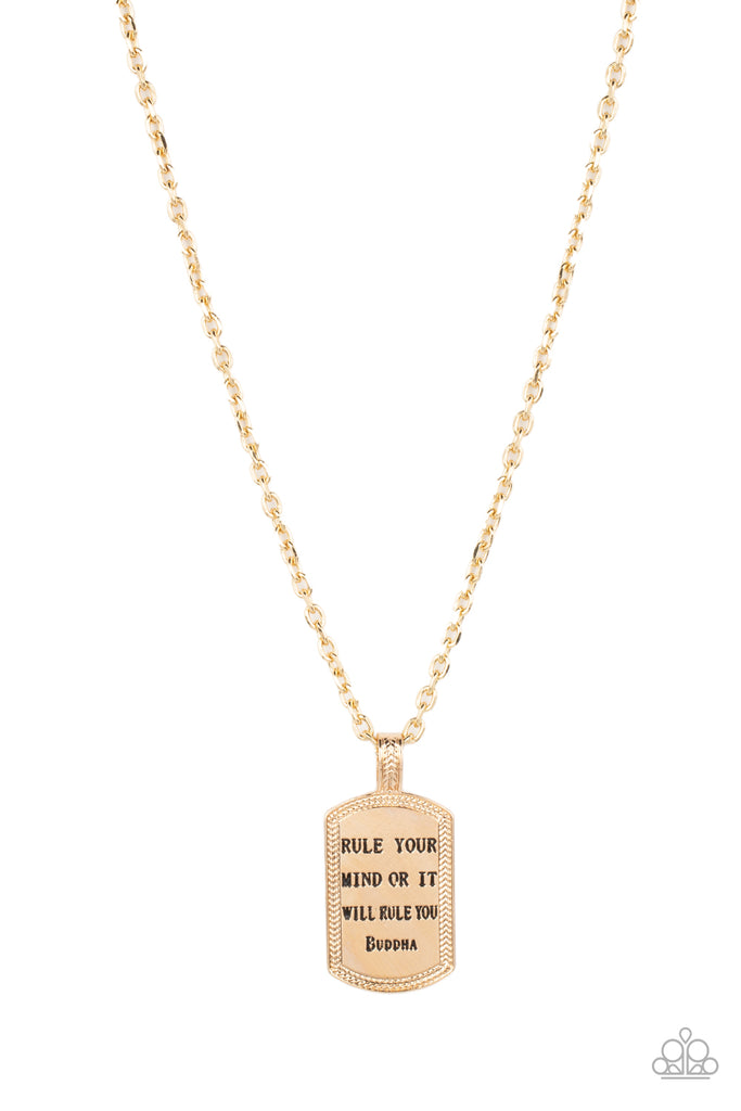 Empire State of Mind - Gold Urban Necklace-Paparazzi