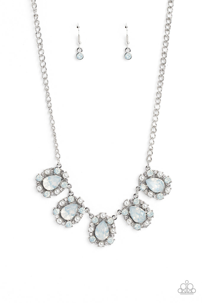 Pearly Pond - White Necklace-Paparazzi - The Sassy Sparkle