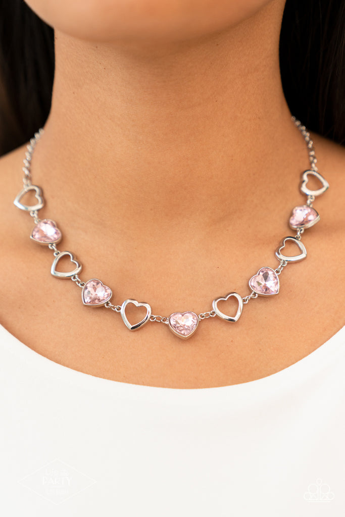 PRE ORDER Contemporary Cupid - Pink Paparazzi Necklace - The Sassy Sparkle