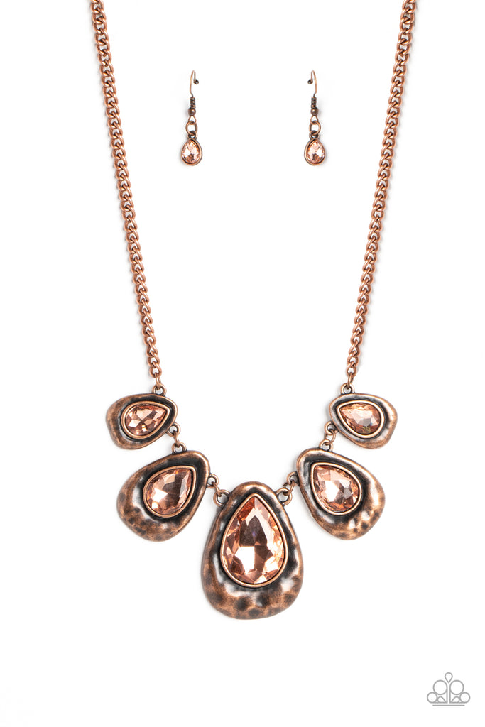Formally Forged - Vintage Copper Necklace-Paparazzi