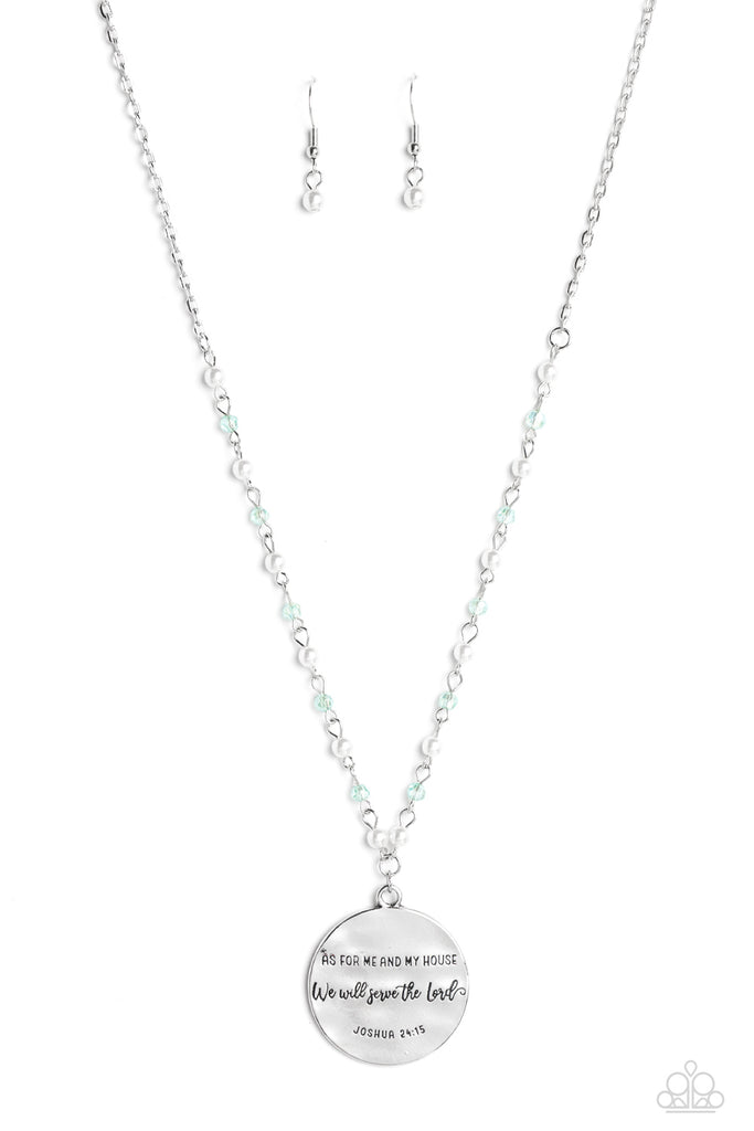 Serving the Lord - Blue  Paparazzi Necklace - The Sassy Sparkle
